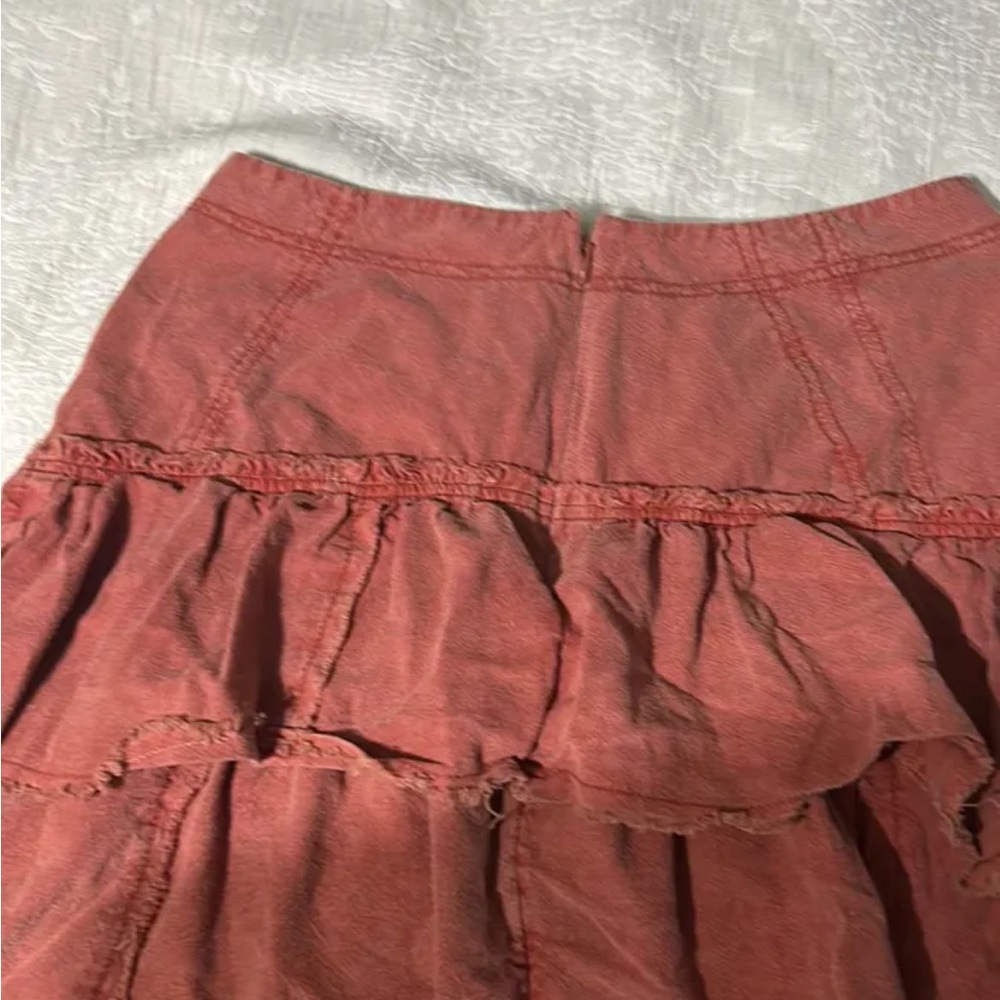 Free people orange skirt